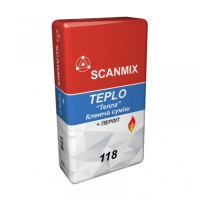 118 SCANMIX TEPLO Клей для камінів і печей до +160 градусів (5кг)