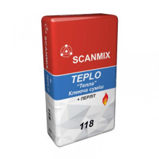 118 SCANMIX TEPLO Клей для камінів і печей до +160 градусів (5кг)