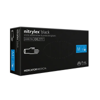 69577 Рукавички оглядові Nitrylex Black нітрил чорні XL уп.50пар.