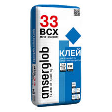 Клей для облицювальної плитки 40х40 см  BCX 33, 25 кг  ANSERGLOB