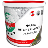 Фарба інтер'єрна ЕКО+ акрилова ANSERGLOB, 14кг