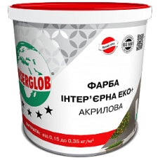 Фарба інтер'єрна ЕКО+ акрилова ANSERGLOB, 1,4кг