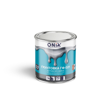 Грунт по мет. Сірий  0,9 кг ONIX  ГФ-021