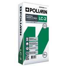 Стяжка самовирівнююча (8-80мм)LC-2  POLIMIN 25кг