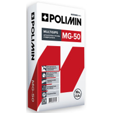Штукатурка гіпсова POLIMIN MG-50 / 30 kg (ротбанд)