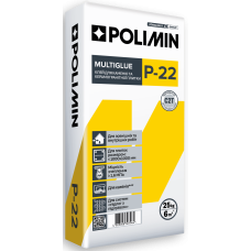 Клей для плитки  POLIMIN  P-22 / 25 kg  плитка 1м.х1м.