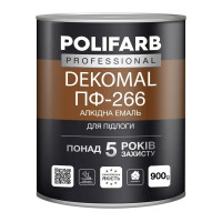 Polifarb ЕкоМаль ПФ-266 черв.кор. 0,9 кг