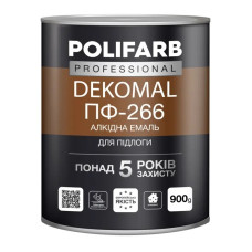 Polifarb ЕкоМаль ПФ-266 черв.кор. 0,9 кг