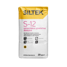 Siltek S-12 Шпаклівка цементна фінішна (20 кг)