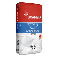 118 SCANMIX TEPLO Клей для камінів і печей до +160 градусів (20кг)