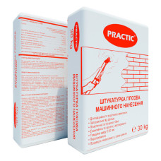 PRACTIC Штукатурка гіпсова для машинного нанесення 30кг