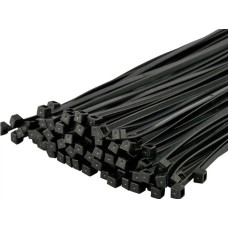 04244 Кабельна стяжка 3,6(4,0)х150 чорна (100шт/уп.)(3,6х150) Wionex