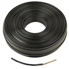 03438 Телефонний кабель Merlion 4 жильний 28awg CCS, 100м. в бухті чорний